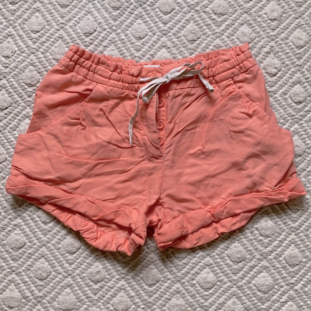Aritzia | Wilfred- Allegra linen short (tangerine)